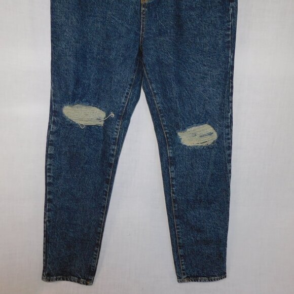 Buffalo David Bitton  27 Dark Stone Wash Distressed KRISTI Mom Jeans High Rise - Picture 3 of 13